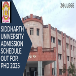 Siddharth University Admission Schedule Out For PhD 2025